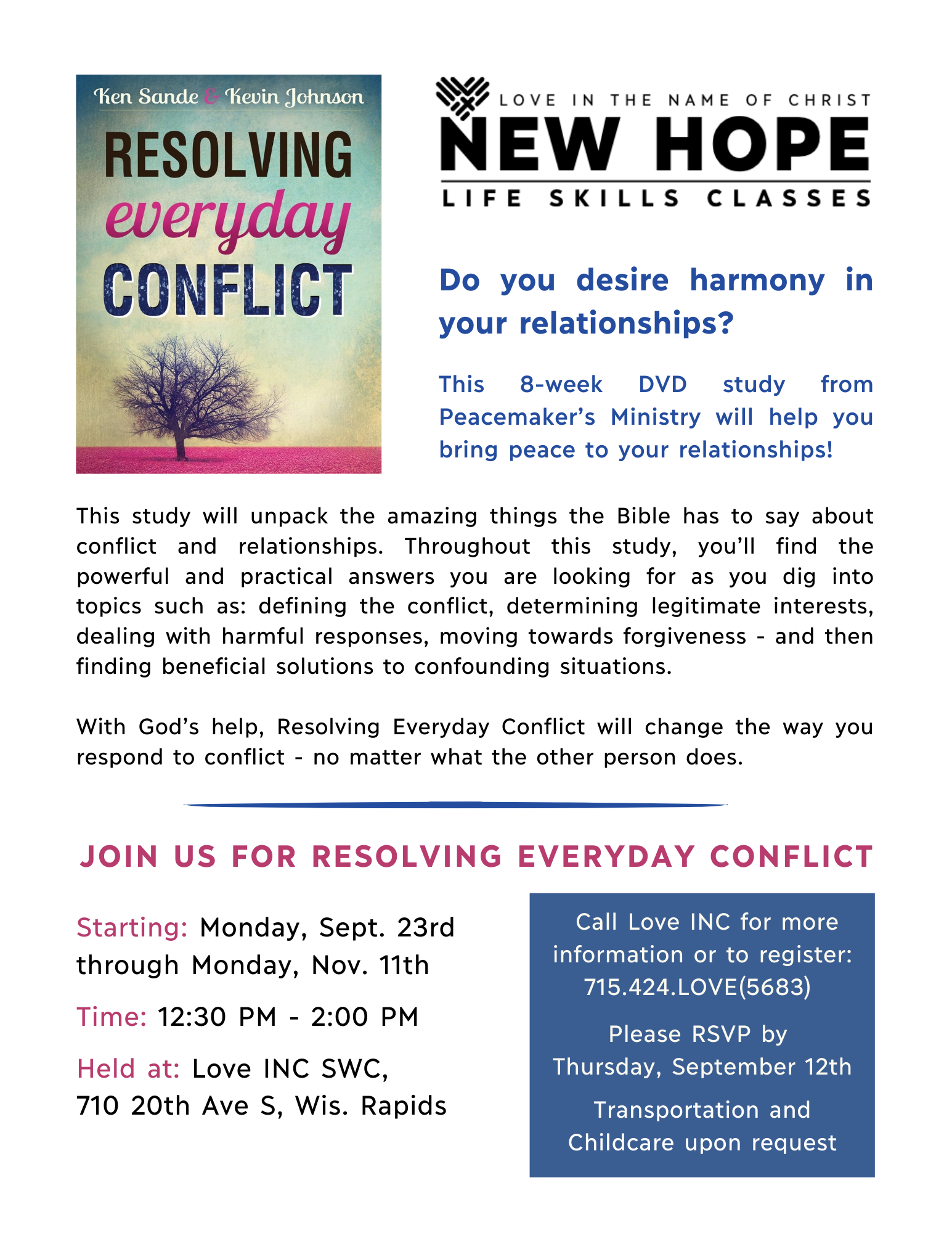 Resolving Everyday Conflict Flyers (1)